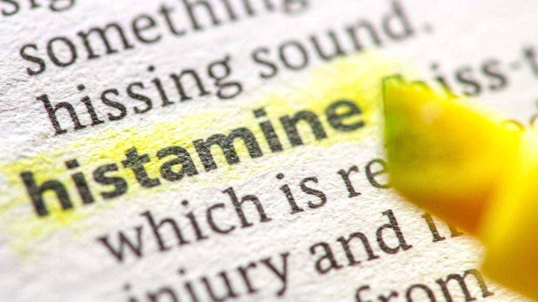 Picture of the word histamine marked