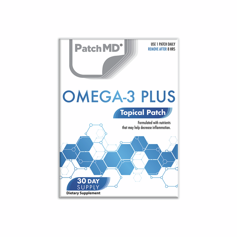 Omega-3 Plus | Plasture topic 30 zile de aprovizionare | 30 Plasturi | PatchMD