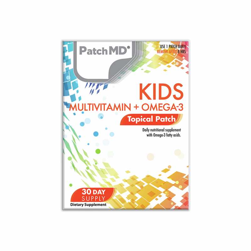 Kids Multivitamin + Omega-3 - Topical Patch 30 Day Supply - 30 Patches | PatchMD
