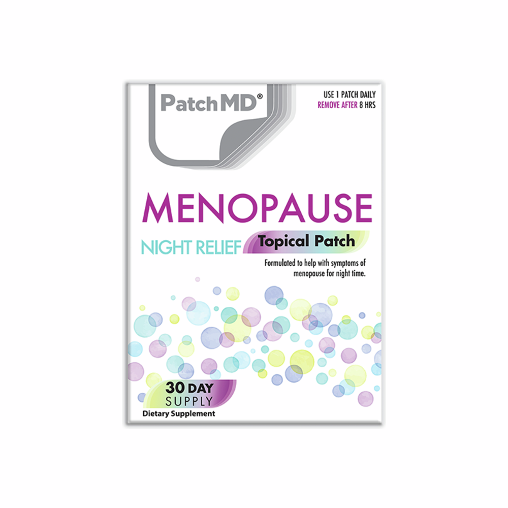 Soulagement nocturne de la ménopause (patch topique pour 30 jours) - 30 patchs | PatchMD