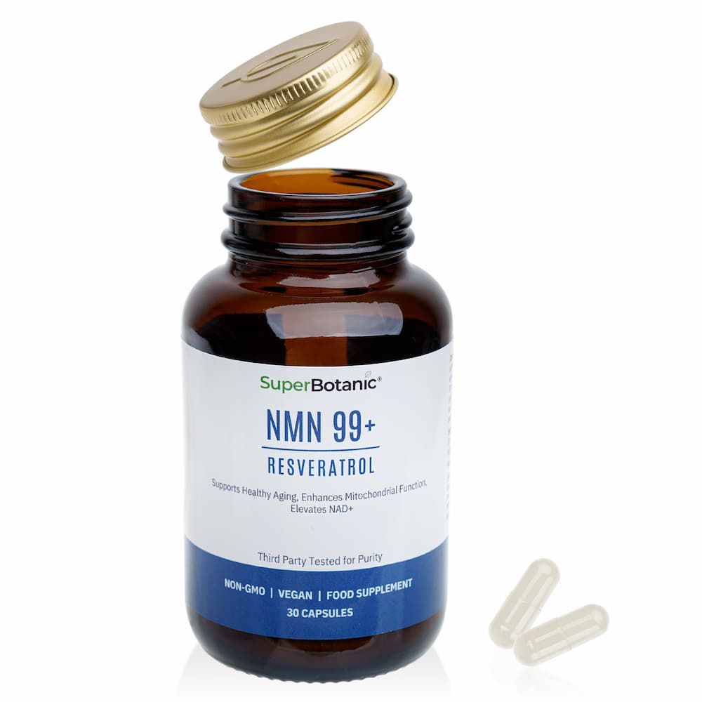 NMN 99+ with trans-Resveratrol - 30 capsules| Super Botanic