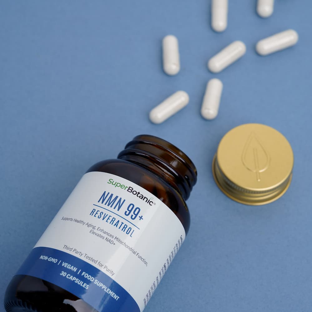NMN 99+ with trans-Resveratrol - 30 capsules| Super Botanic