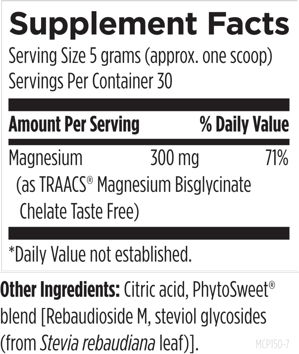 Magnesium Glycinate Powder - 150g | Designs For Health