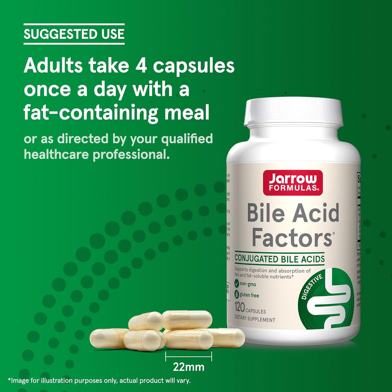 Bile Acid Factors - 120 Capsules | Jarrow Formulas