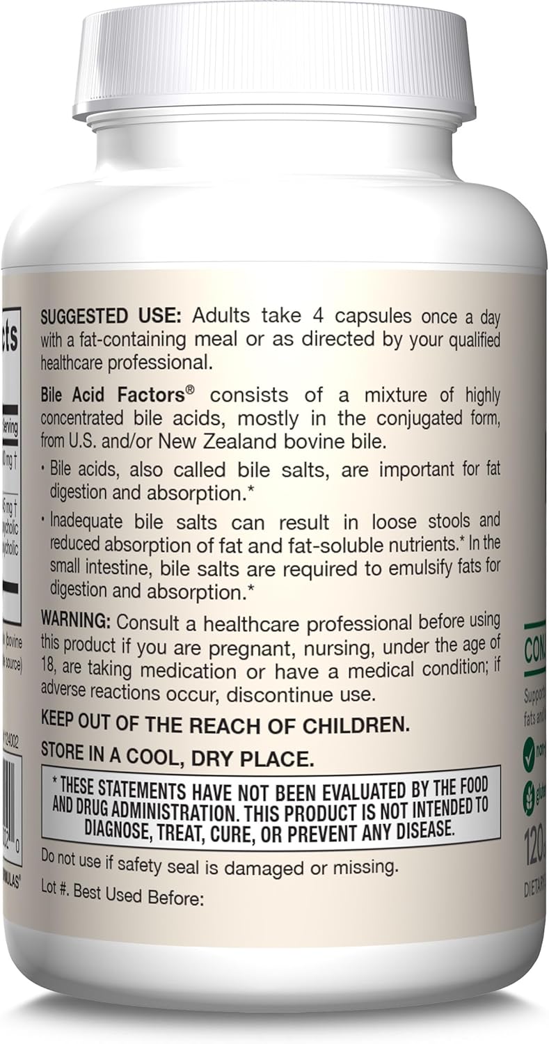 Bile Acid Factors - 120 Capsules | Jarrow Formulas