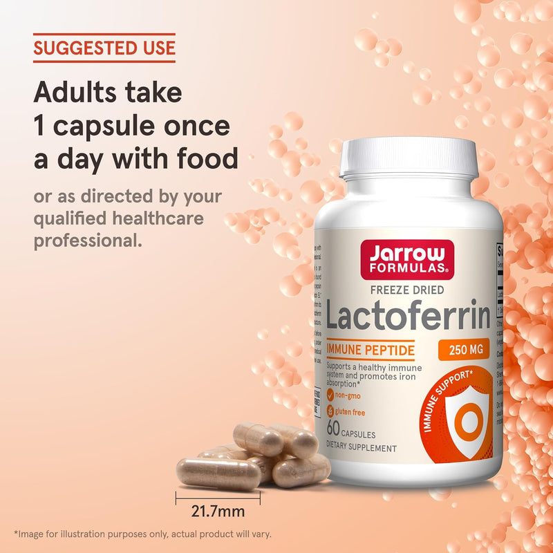 Lactoferrin | 250mg | 60 Kapsler | Jarrow Formulas