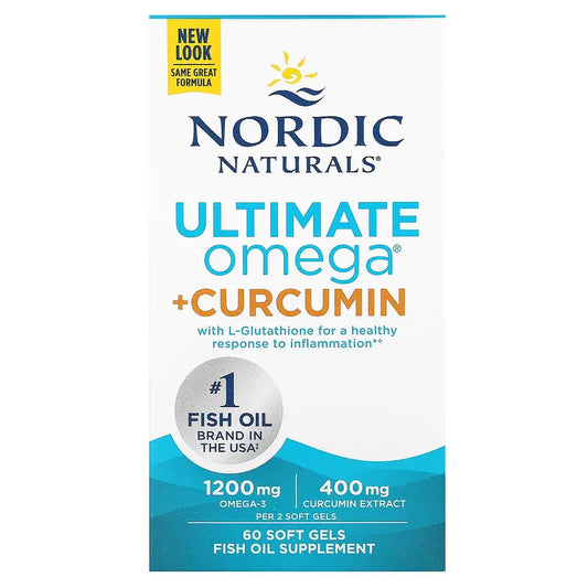 Ultimate Omega + Curcumin - 60 Softgels  | Nordic Naturals