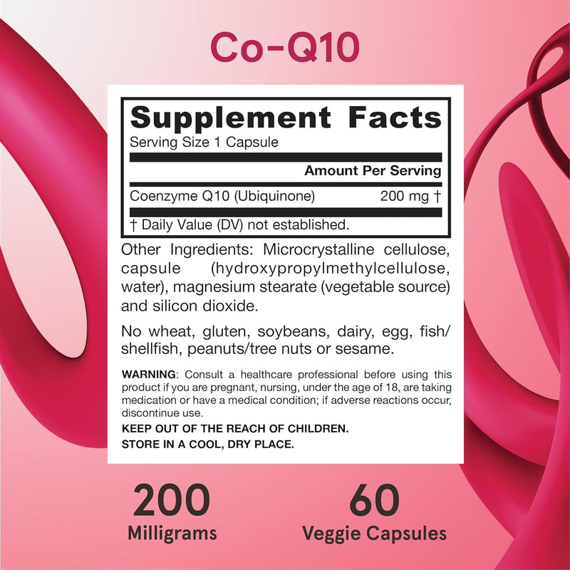 Co-Q10 200mg - 60 Capsules | Jarrow Formulas