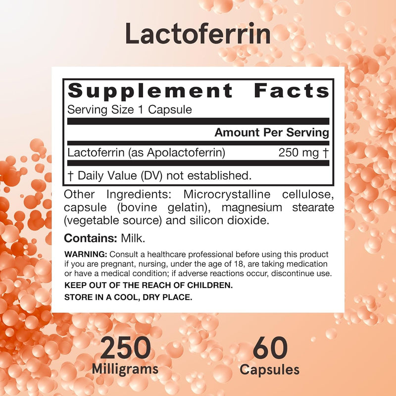 Lactoferrin | 250mg | 60 Kapsler | Jarrow Formulas