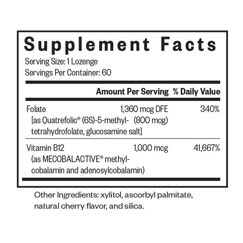 Methyl B12 con L-Metilfolato - 60 compresse | Seeking Health