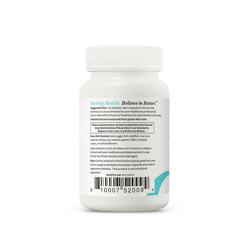 Corteccia surrenale 50mg - 60 capsule | Seeking Health