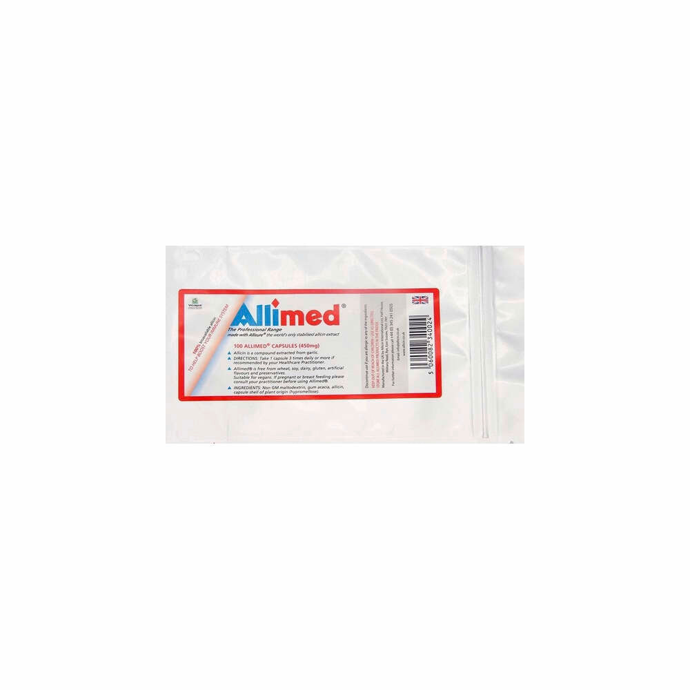 Allimed 450mg 100 Capsules Allicin International UK Supplement
