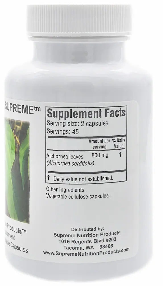 Alchornea Supreme - 90 capsules | Supreme Nutrition Products