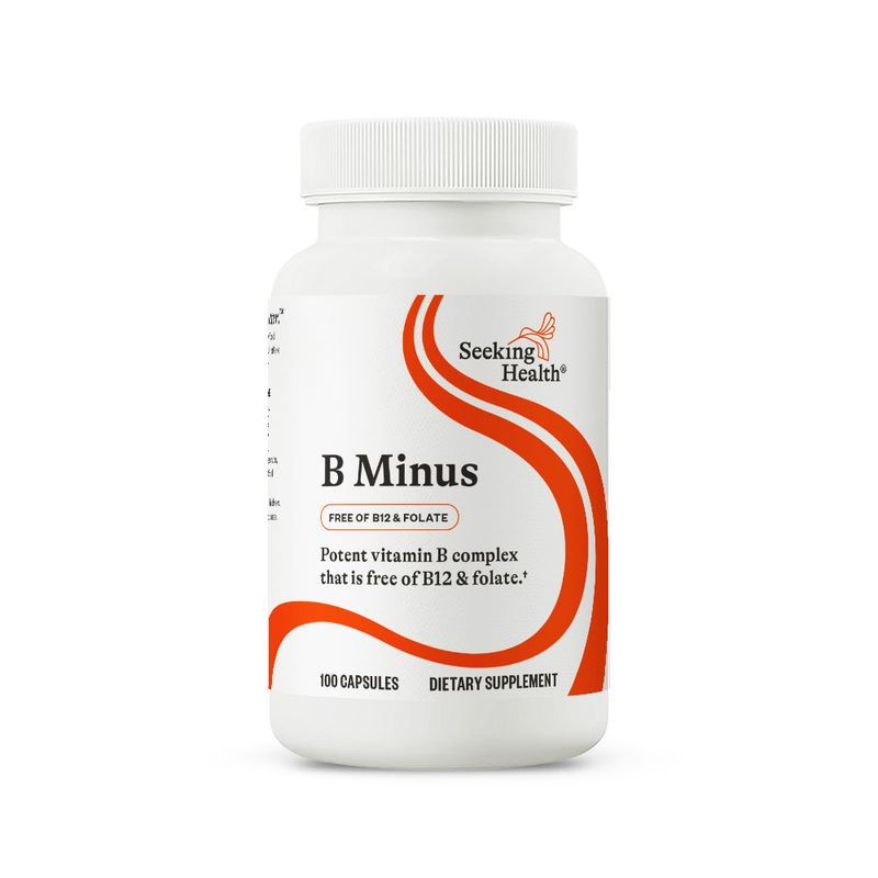 B-Minus (B12 and Folate Free) - 100 Capsules | Seeking Health