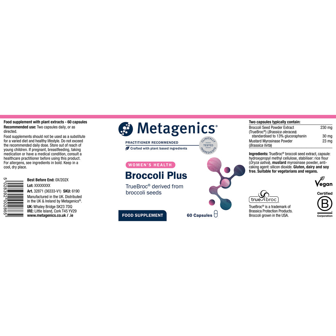 Broccoli Plus - 60 Capsules | Metagenics