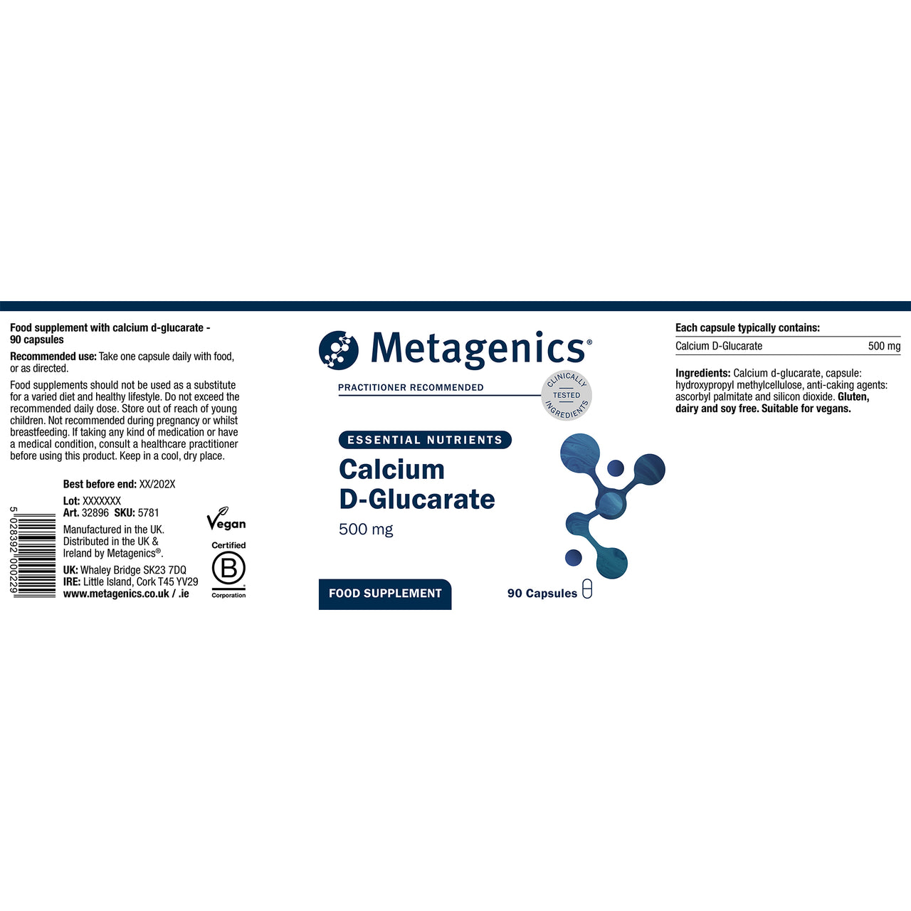 Calcium D-Glucarate - 90 Capsules | Metagenics