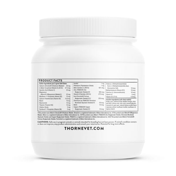 Canine Basic Nutrients - 90 Kauwtabletten | Thorne Vet