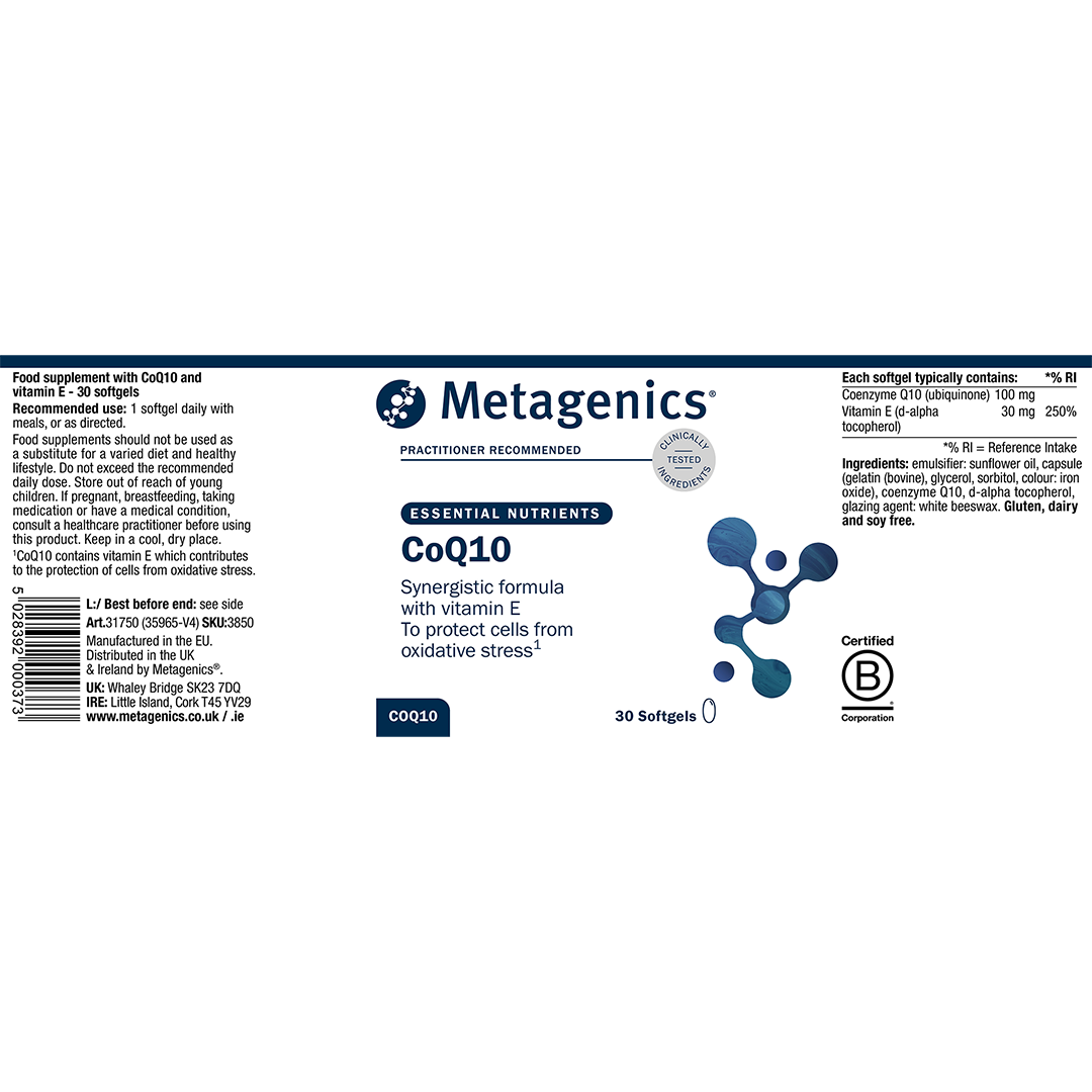 CoQ10 100mg - 30 Capsules | Metagenics