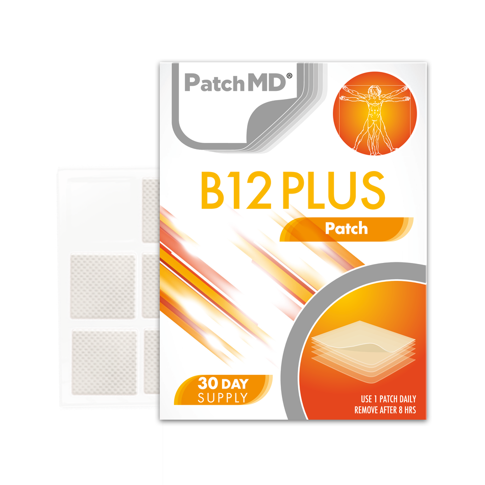 B12 Energy Plus (Topical Patch 30 Day Supply) - 30 Patches | PatchMD