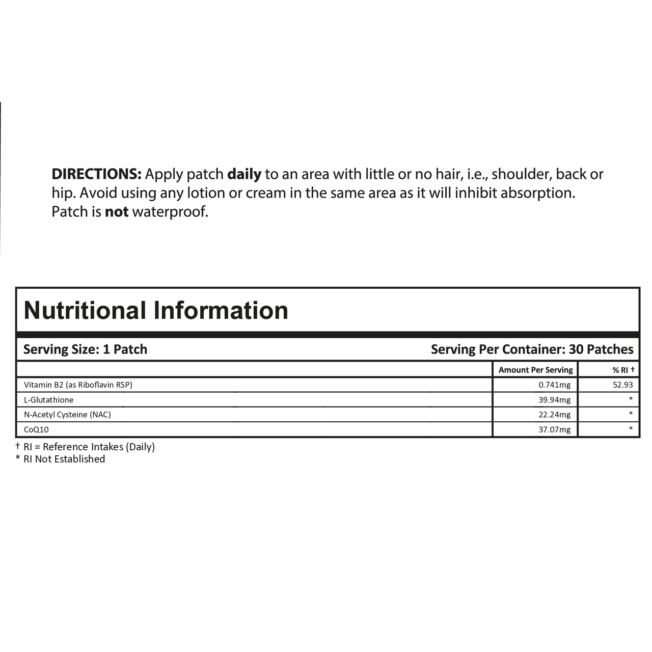 Glutathione Plus | Topical Patch 30 Day Supply | 30 Patches | PatchMD Supplement Hub Global Glutathione Plus | Topical Patch 30 Day Supply | 30 Patches | PatchMD Supplement Hub Global