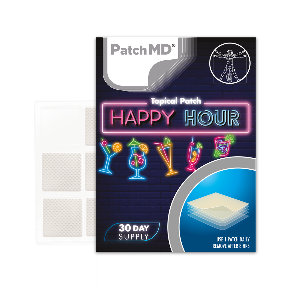 Happy Hour - Topical Patch 30 Day Supply - 30 Patches | PatchMD