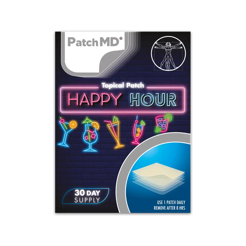 Happy Hour - Topical Patch 30 Day Supply - 30 Patches | PatchMD