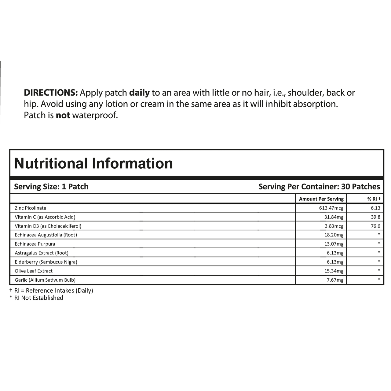 Immune Defense Plus (Topical Patch 30 Day Supply) - 30 Patches | PatchMD