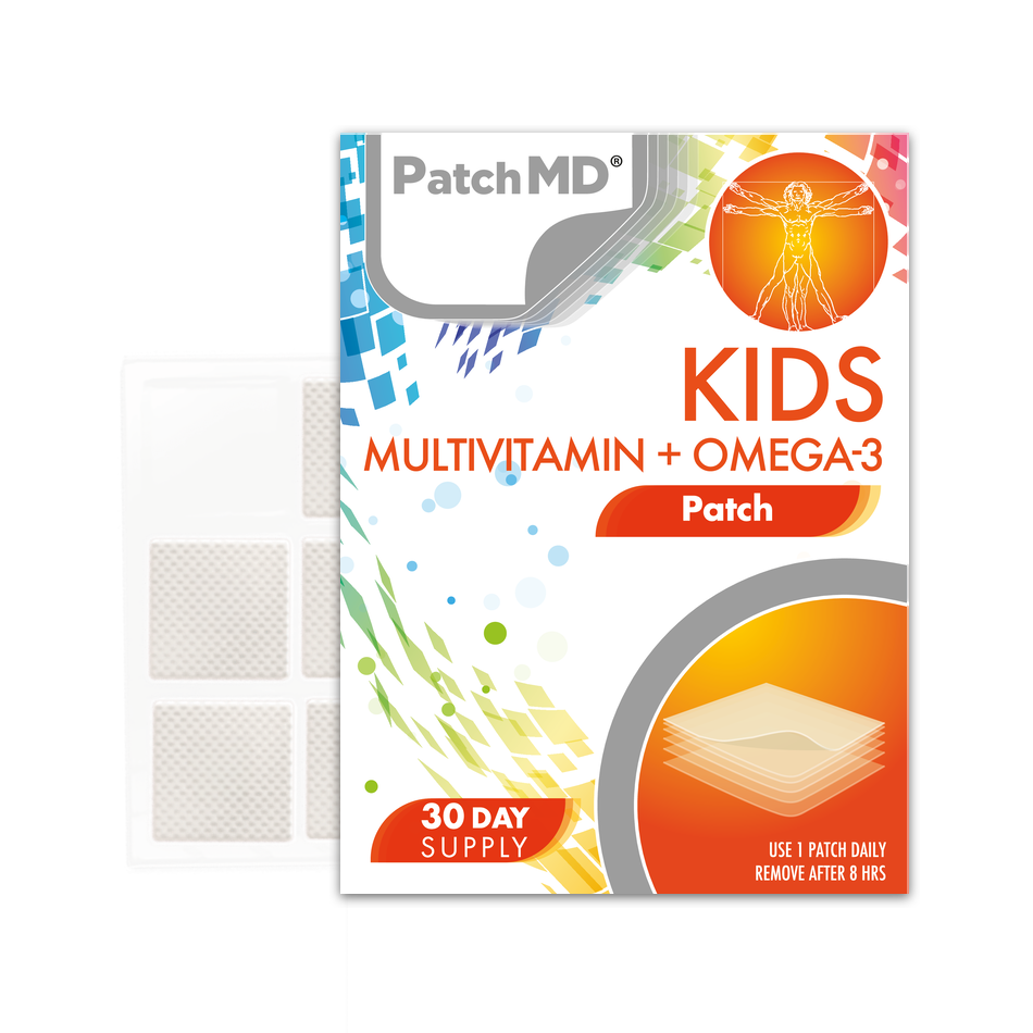 Kids MultiVitamin Plus | Topisk Plaster 30 dages forsyning | 30 plastre | PatchMD