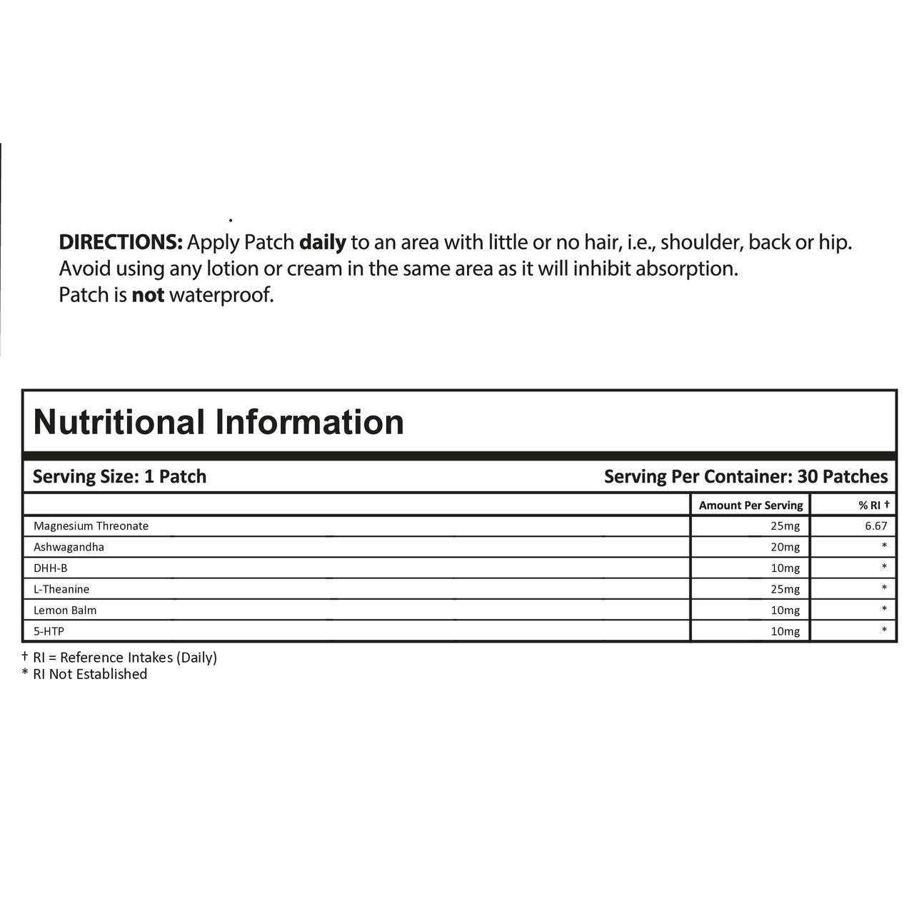 MagnaCalm (Topisches Pflaster 30-Tage-Vorrat) - 30 Pflaster | PatchMD