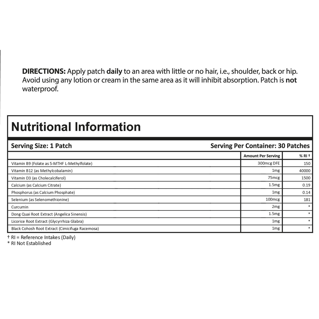 Overgangsalder Day | Topisk Plaster 30 dages levering | 30 plastre | PatchMD