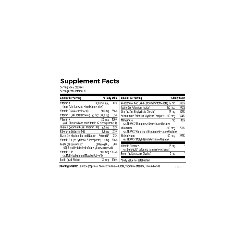 Twice Daily Multi - 60 Capsules | Designs For Health