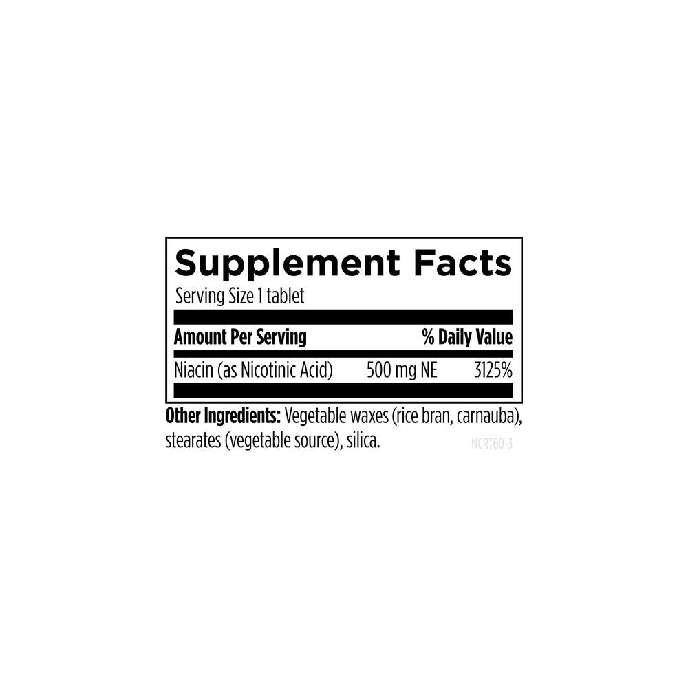 Niacin CRT 500mgNE - 60 Tablets | Designs For Health
