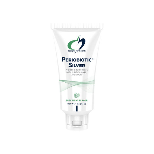 PerioBiotic Silver (Probiotic Toothpaste) Spearmint - 113g | Designs For Health