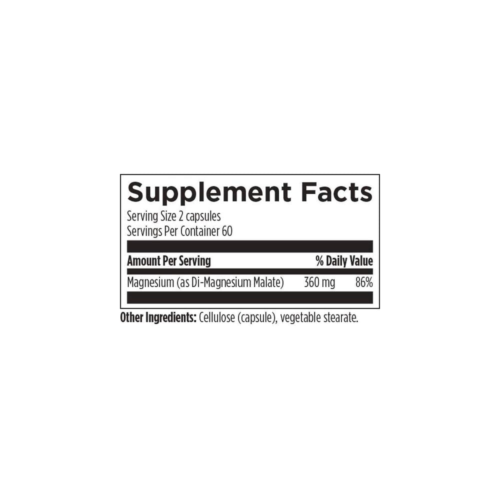 Magnesium Malate - 120 Capsules | Designs For Health