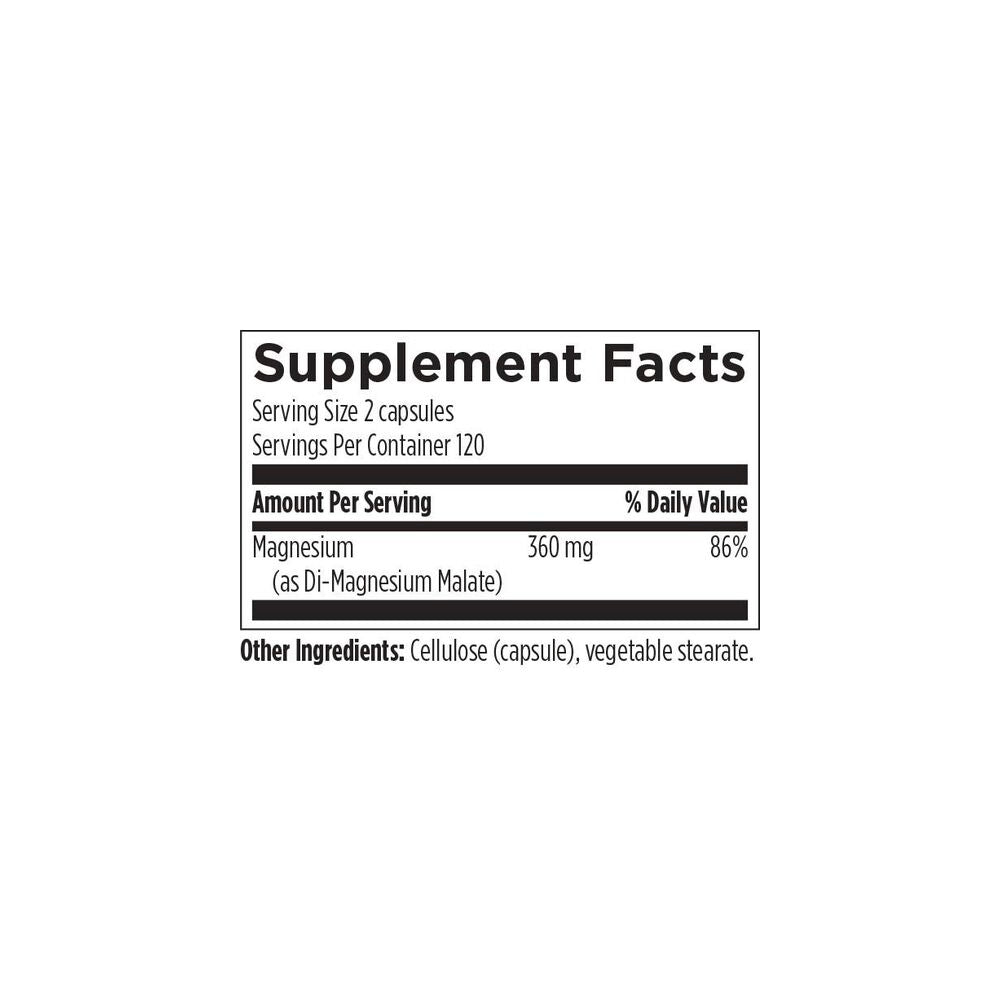 Magnesium Malate - 240 Capsules | Designs For Health