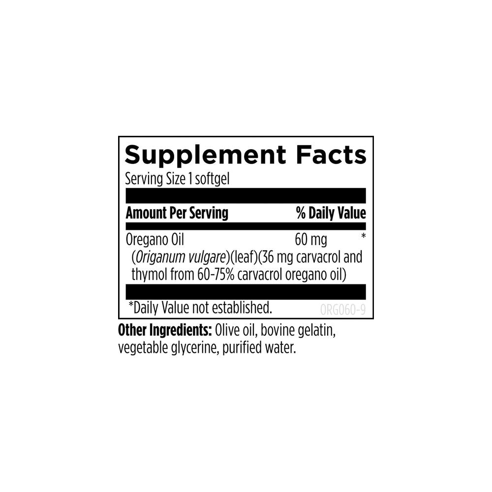 Oil of Oregano - 60 Softgels | Designs For Health