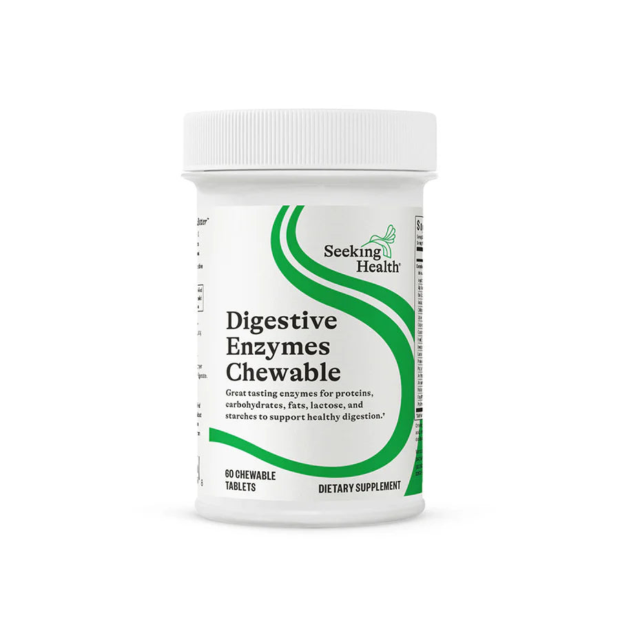 Digestive Enzymes Chewable - 60 Tablets | Seeking Health