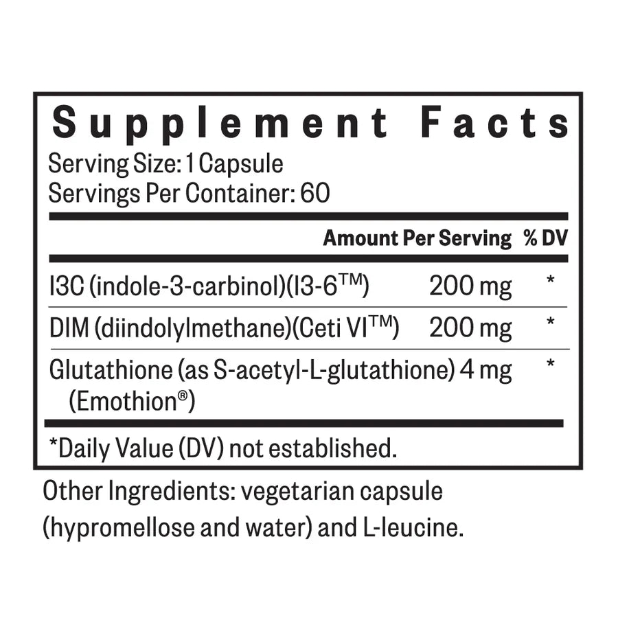 DIM + I3C - 60 Capsules | Seeking Health