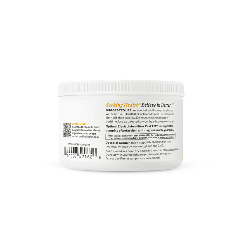 Optimal Electrolyte - Limonadesmaak - 246g | Seeking Health