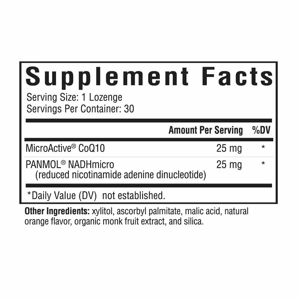 Energy Nutrients (formely NADH + CoQ10) - 30 Lozenges | Seeking Health