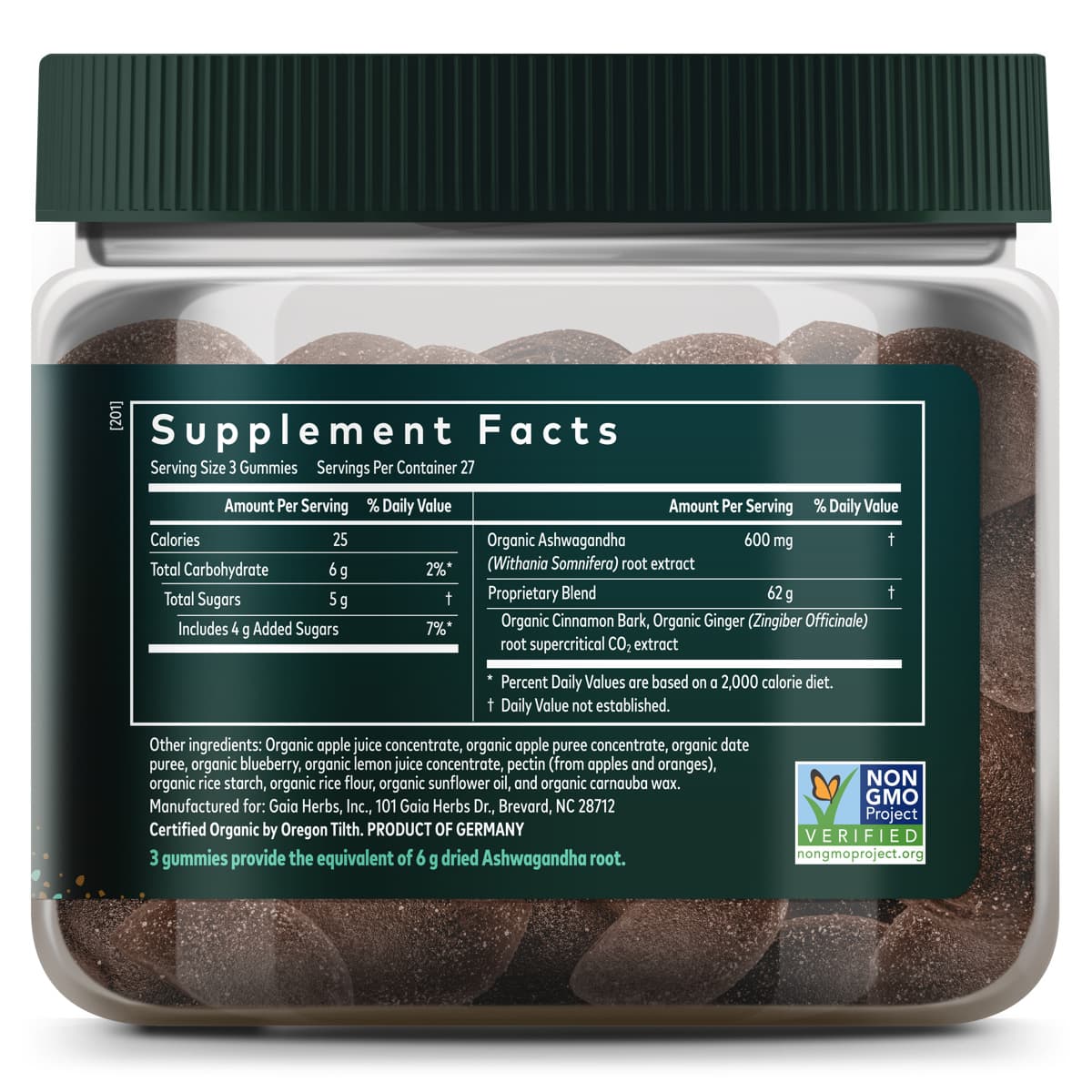 Ashwagandha Gummies - 45 Gummies | Gaia Herbs