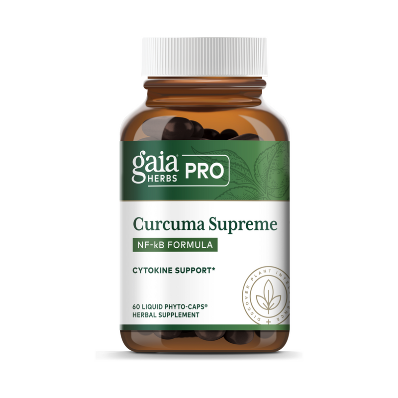 Curcuma NF kB Turmeric Supreme | 60 Vloeibare fyto-caps | Gaia Herbs