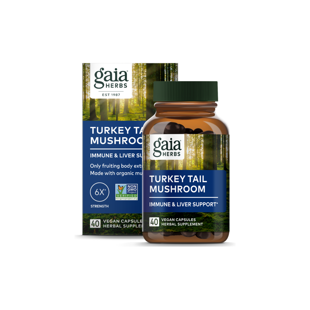 Turkey Tail - 40 Capsules | Gaia Herbs