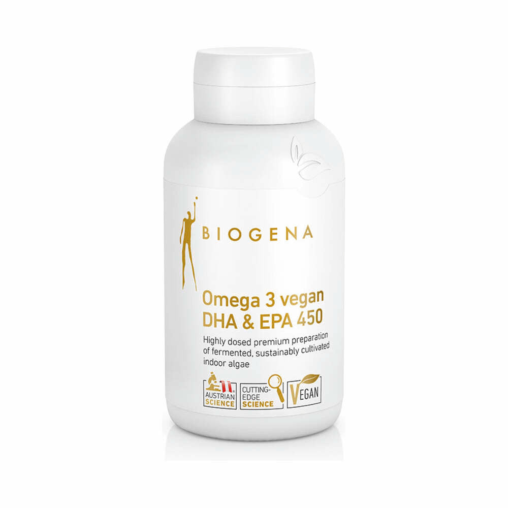 Omega 3 vegan DHA & EPA 450 | 90s | Biogena | Supplement Hub ...