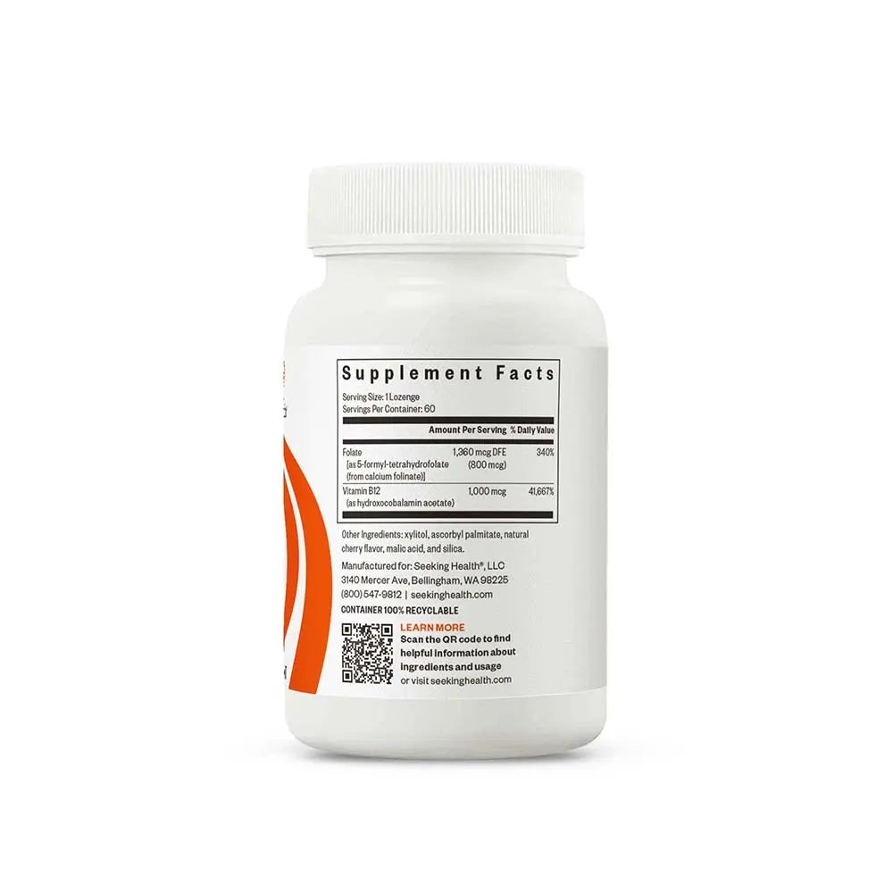 Hydroxo B12 with Folinic Acid - 60 Lozenges | Seeking Health