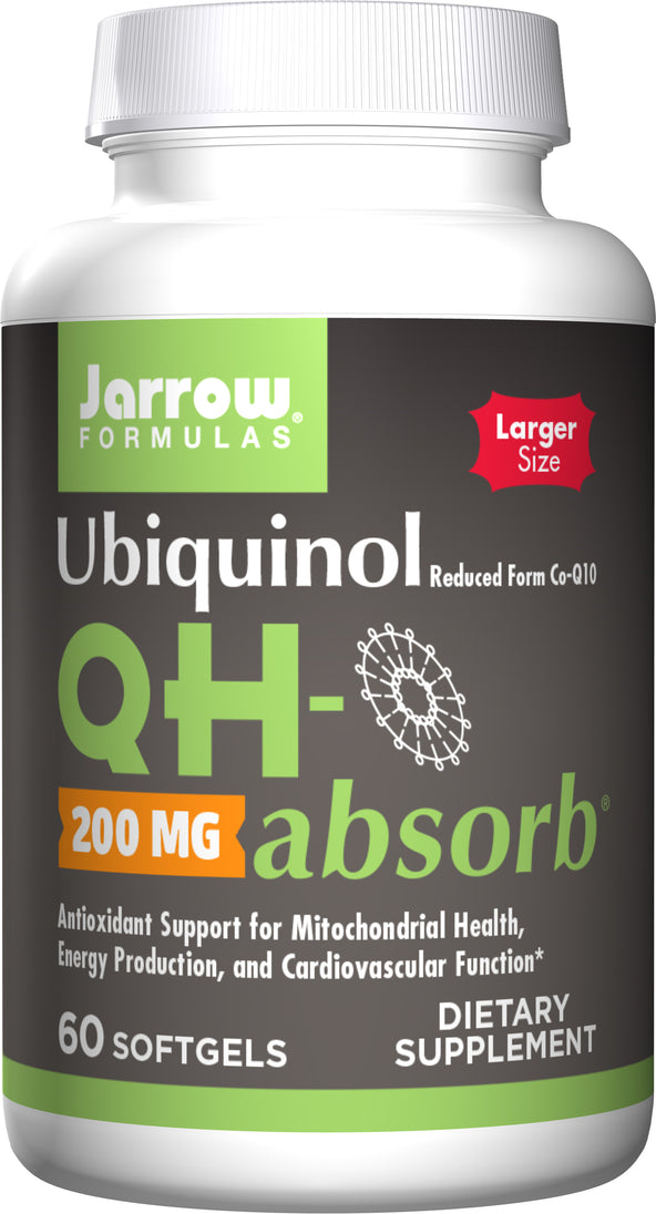 Ubiquinol QH Absorb 200mg - 60 Softgels | Jarrow Formulas