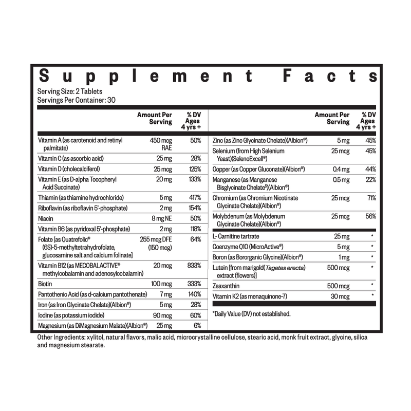 Kid's Multivitamin Chewable - 60 Tablets | Seeking Health