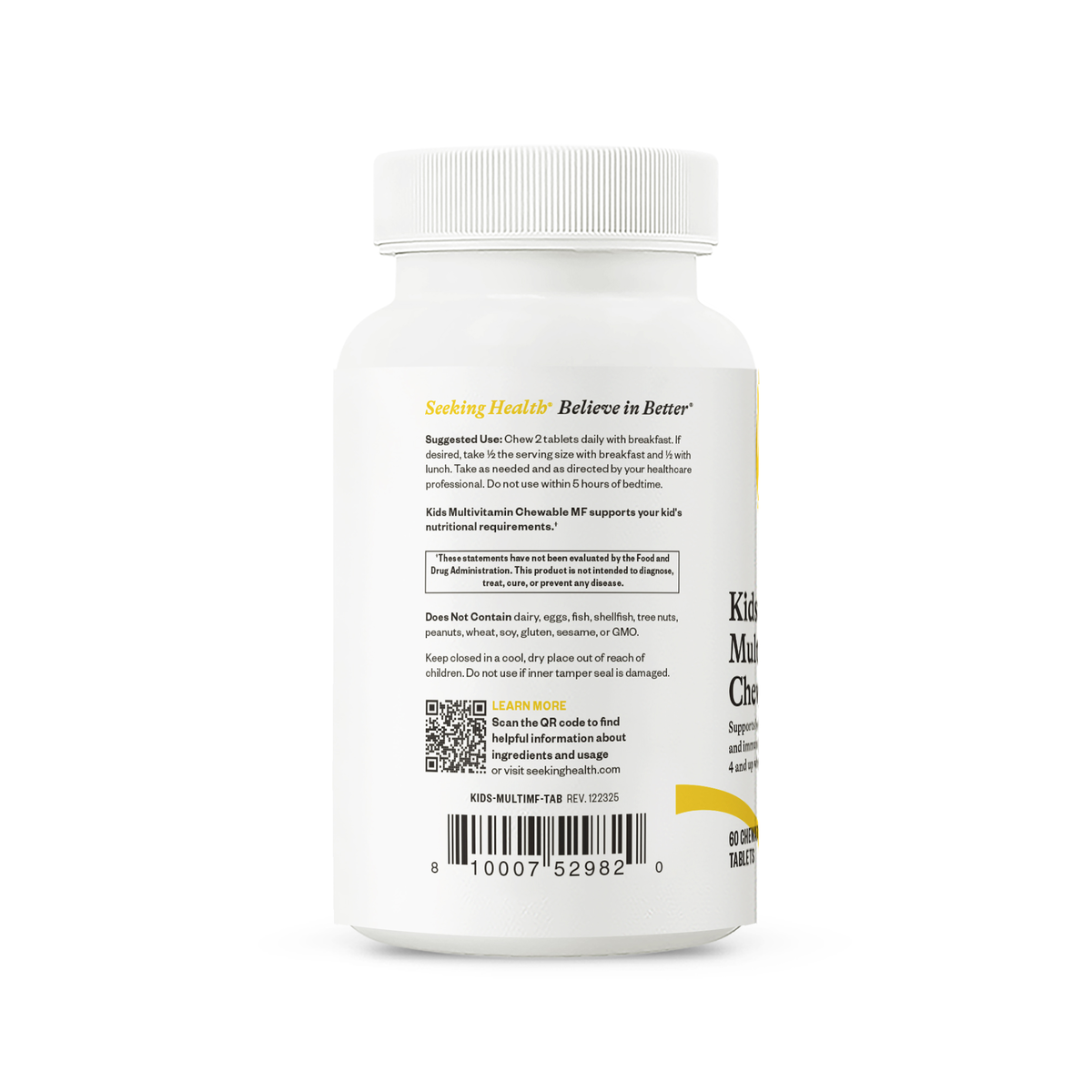 Kids Multivitamin Chewable - 60 Tablets | Seeking Health