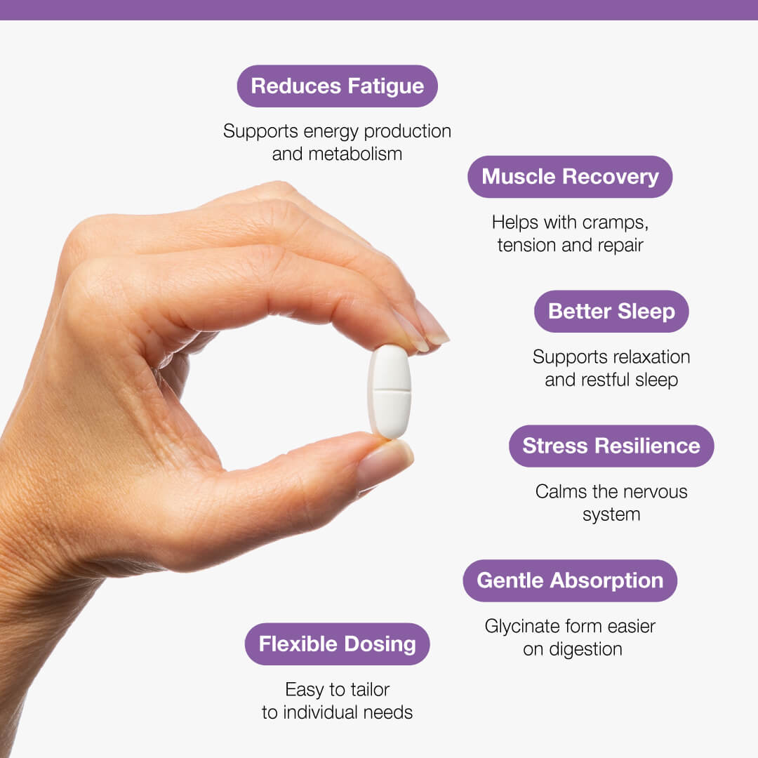 Magnesium Glycinate - 120 Tablets | Metagenics
