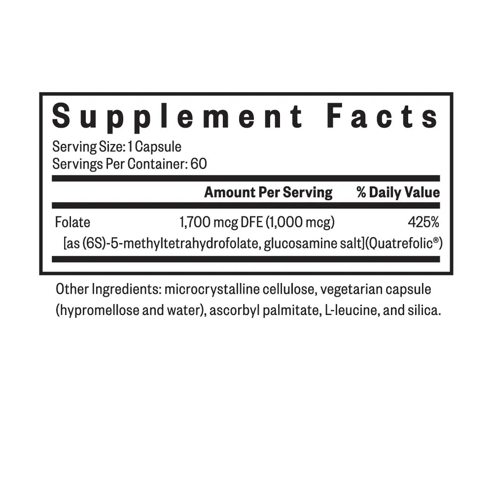 L-5-MTHF - 60 Capsules | Seeking Health